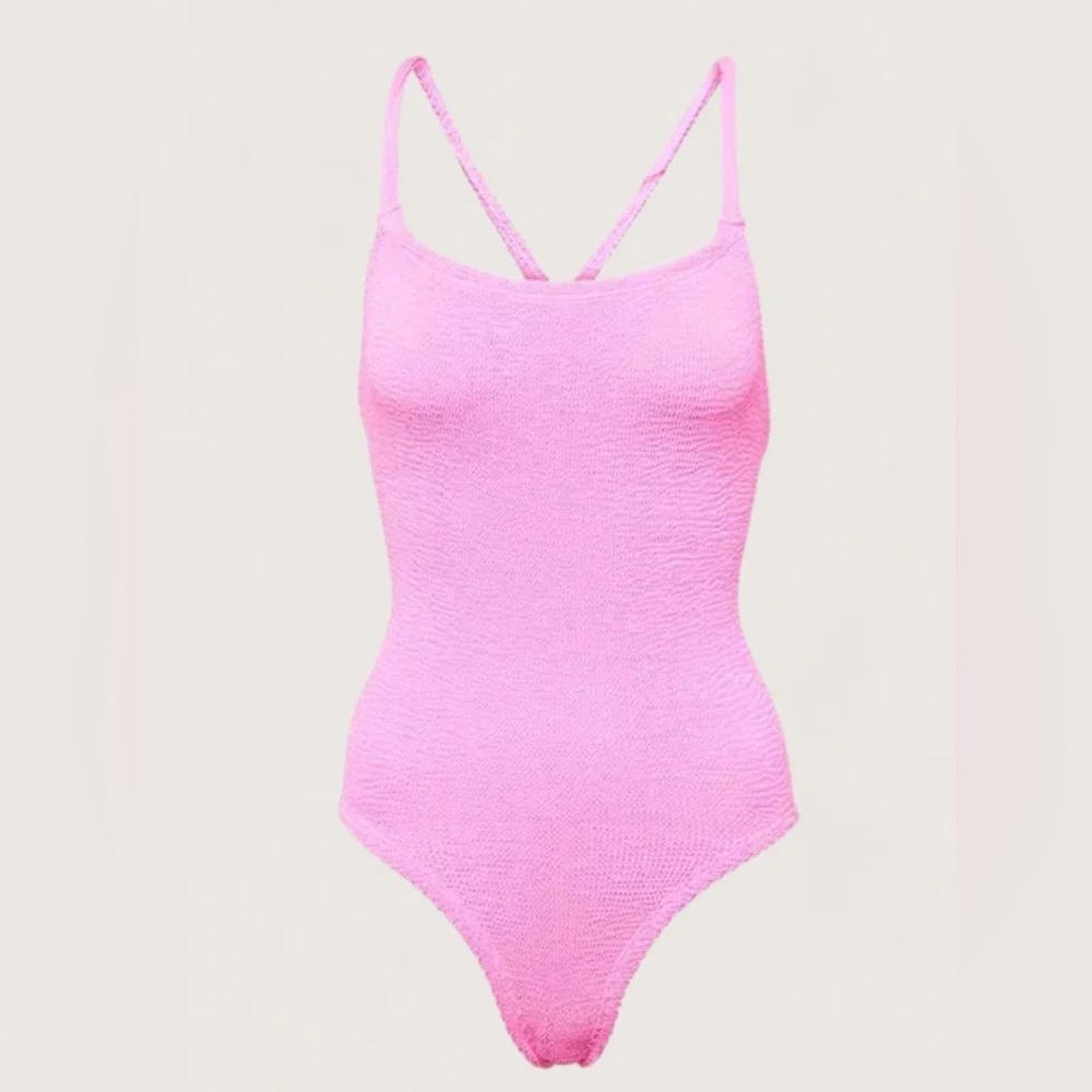 Hunza G Pink One Piece Swimsuit - Picture 2 of 8